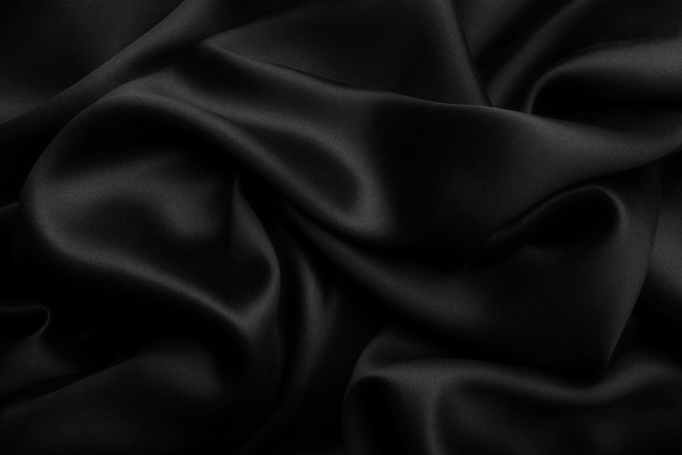 Black satin silk, elegant fabric for backgrounds